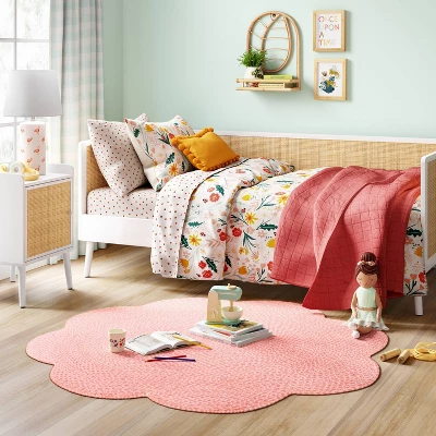 Rattan And Wood Kids' Daybed White - Pillowfort™ 3 Rattan And Wood Kids' Daybed White - Pillowfort™