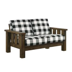 Jovie Gingham Rustic Loveseat - HOMES: Inside + Out 10 Jovie Gingham Rustic Loveseat - HOMES: Inside + Out -Quality Furniture Store GUEST f87e61c3 1921 4258 978a 97d7b894f3c6