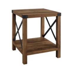 Sophie Rustic Industrial X Frame Side Table - Saracina Home -Quality Furniture Store GUEST f915e628 130c 4cb9 b6c1 9e1deeb835fb