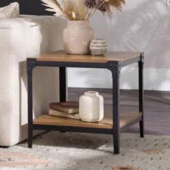 Set Of 2 Benny Urban Industrial Angle Iron Side Tables - Saracina Home 26 Set Of 2 Benny Urban Industrial Angle Iron Side Tables - Saracina Home -Quality Furniture Store GUEST fb2a554d 6054 4753 b5b4 44f760fd07d6