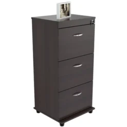 40.16" 3 Drawer Locking File Cabinet Espresso - Inval -Quality Furniture Store GUEST fb2d5eb7 eefe 4761 ab1d 5cb2d85754f5