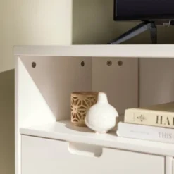 Cara Mid-Century Modern 3 Drawer Corner TV Stand For TVs Up To 58" - Saracina Home -Quality Furniture Store GUEST fb957360 40de 4089 a8ee 5e1e6d667985