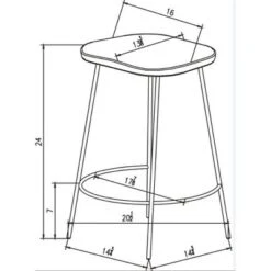 Metal Base Counter Height Barstools With Wood Seat Brown - Threshold™ Designed With Studio McGee -Quality Furniture Store GUEST fc6ba567 7d0a 4f6c a2d1 6fb42b1cfa64