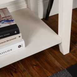 48" Farmhouse Solid Wood 2 Drawer Buffet White - Saracina Home -Quality Furniture Store GUEST fca06093 76ee 4361 a9c1 7bd02fcca42c