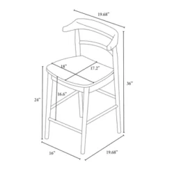 Kaysville Curved Back Wood Counter Height Barstool - Threshold™ Designed With Studio McGee -Quality Furniture Store GUEST fd10f3f7 c840 492c 99c3 22fe1ea36f2d