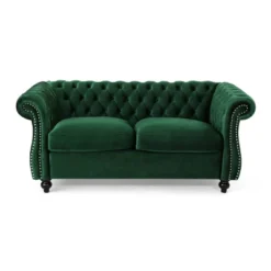 Somerville Traditional Chesterfield Loveseat - Christopher Knight Home -Quality Furniture Store GUEST fd684556 2dda 4409 9319 b610edd5f60a