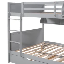 Separable Full-Over-Full Bunk Bed With Twin Size Trundle And Bookshelf - ModernLuxe 21 Separable Full-Over-Full Bunk Bed With Twin Size Trundle And Bookshelf - ModernLuxe -Quality Furniture Store GUEST fd94fbef 706d 4b7b 866c 15b418fc23e7