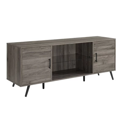 2 Door Mid-Century Modern Wood Storage TV Stand For TVs Up To 65" - Saracina Home 15 2 Door Mid-Century Modern Wood Storage TV Stand For TVs Up To 65" - Saracina Home - Image 13