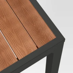 Bryant 6 Person Faux Wood Rectangle Patio Dining Table - Gray/Natural Wood - Threshold™ -Quality Furniture Store GUEST fe0a4618 2959 4bc4 8d9a 99dfcf05fb48