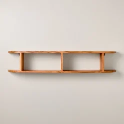 Rounded Edge Two Tier Wood Shelf - Hearth & Hand™ With Magnolia -Quality Furniture Store GUEST fe59124a 1694 44ca 9132 fe4d41fdc350