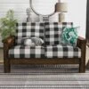 Jovie Gingham Rustic Loveseat - HOMES: Inside + Out -Quality Furniture Store GUEST fead4da2 15b5 433c 93d7 058e1d0967b2